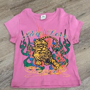 Urban Outfitters pink baby tee